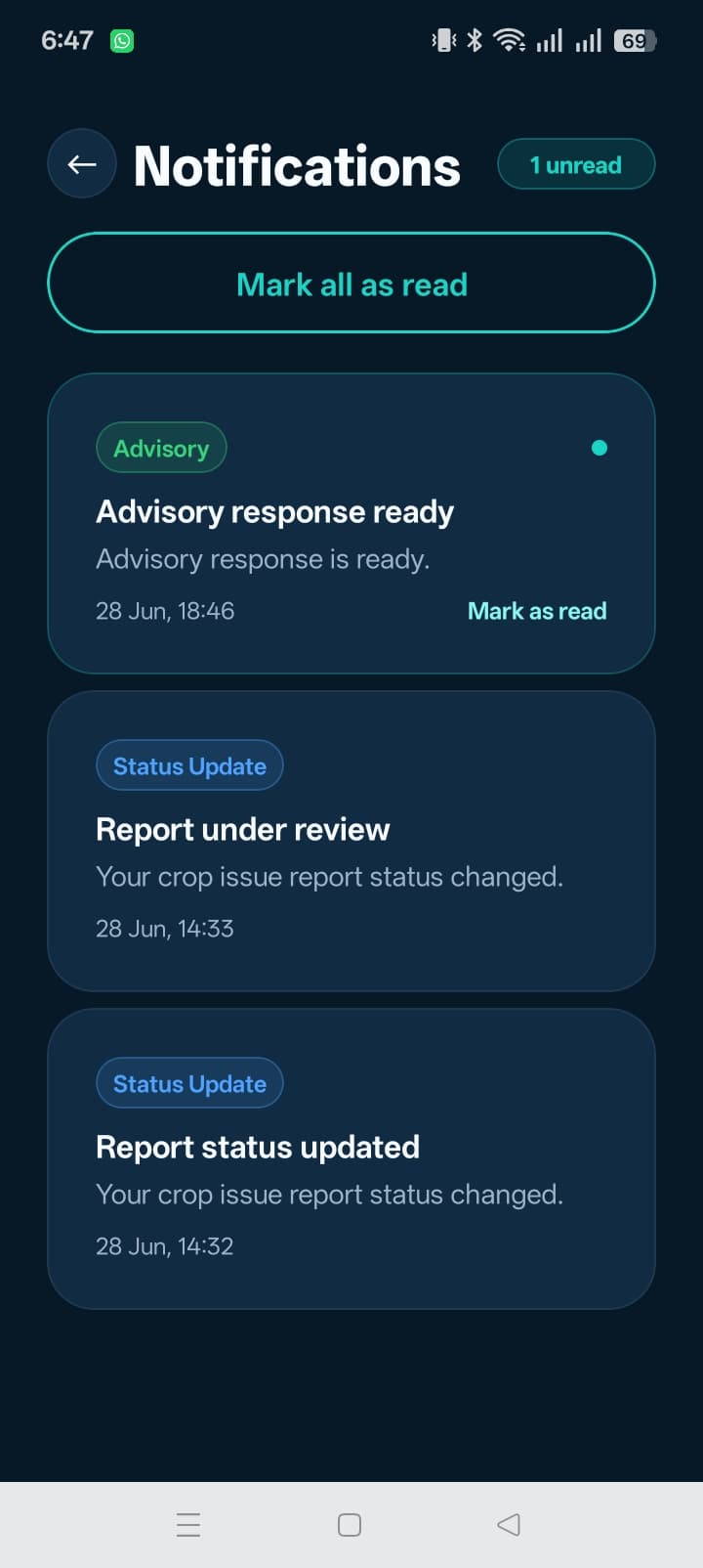 AgroGuard — Advisory Notification